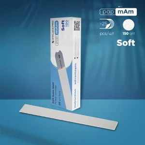 DFCE-20-150/25w Disposable white files papmAm on soft foam layer EXPERT 20 150 grit (25 pcs)