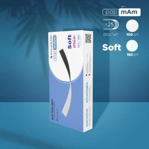 DFCEMIX-20-100/180 Disposable double-sided files papmAm Mix on soft foam layer EXPERT 20 100/180 grit (25 pcs)