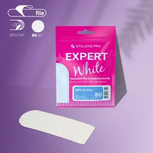 DFE-10-80W Disposable white files for pedicure grater EXPERT 10 80W