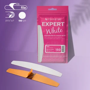 DFE-42-150W Disposable white files for crescent nail file EXPERT 42 150W